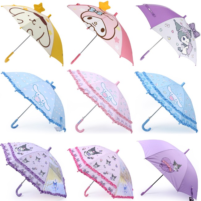 산리오 우산 쿠로미 마이멜로디 폼폼푸린 시나모롤 장우산