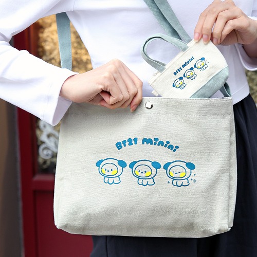 BT21 초등학생 키즈 어린이 학원 보조가방 신발 실내화 주머니 파우치 가방
